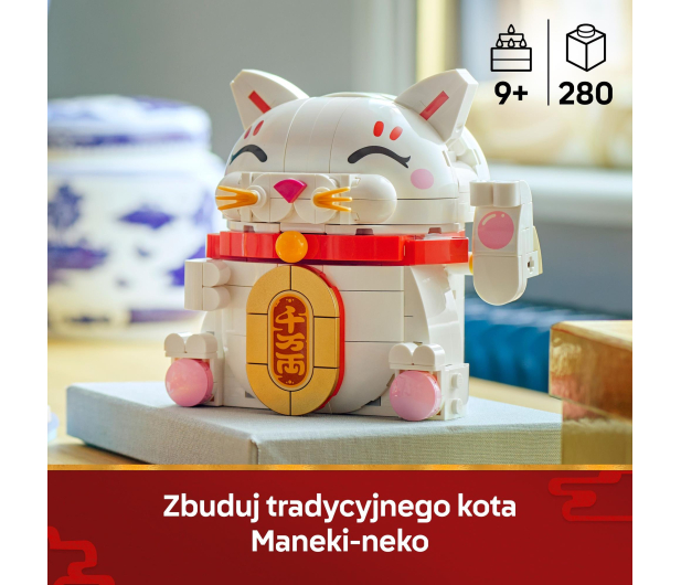 LEGO ICONIC 40813 Japoński kot szczęścia - 1473439 - zdjęcie 5